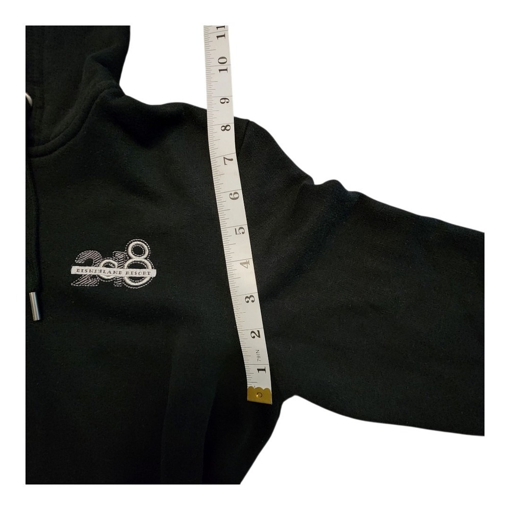 Walt Disney World Parks 2018 Black Hoodie Jacket Cinderella Castle Medium Pocket - Picture 6 of 7
